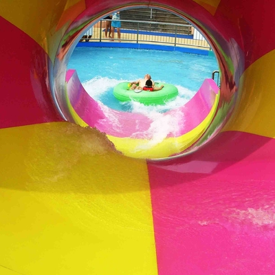 Super Tornado Fiberglass Water Slides 14.6m Platform Height for Themed Water Park