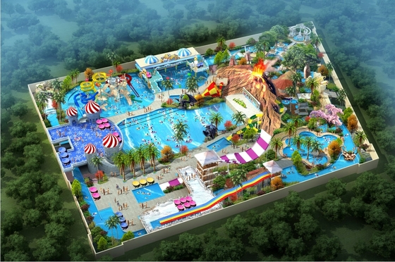 Safe Customized Theme Water Park Conceptual Design For Amusement Park