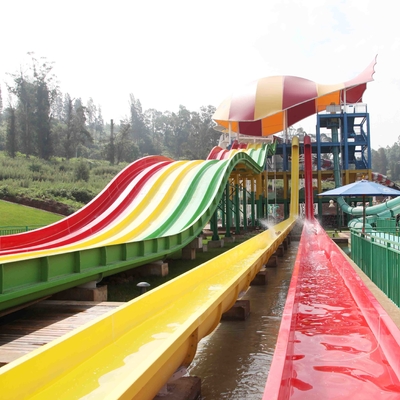 Oragne High Speed Slide Custom Water Slides Common Aqua Park Facility