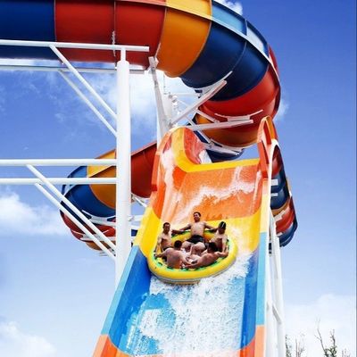 Family Rafting Water Slide with 6 Person/time Capacity and Custom Design Featuring 304 Stainless Steel Screws
