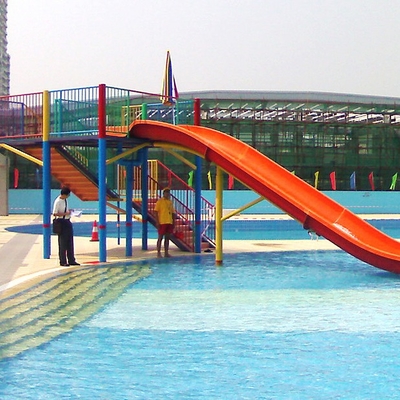 2m Height Fiberglass Kids' Water Slides , Parent - Child Water Park Equipment Mountain Slide