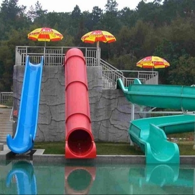 Mini Water Park Kids' Water Slides Colorful Fiberglass Swimming Pool Slide
