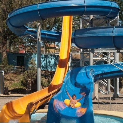 Fiberglas Hızlı Slayt, Su Parkı Raf Slaydı, Özel Su Slaytları Ekipmanı