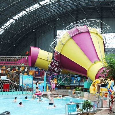 Small Tornado Kids' Water Slides Customized For Children / Funny Slide For Water Park