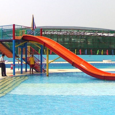 Fiberglass Kids' Water Slides , Commercial Water Slides for Resort Water Pool / Kids Water Park