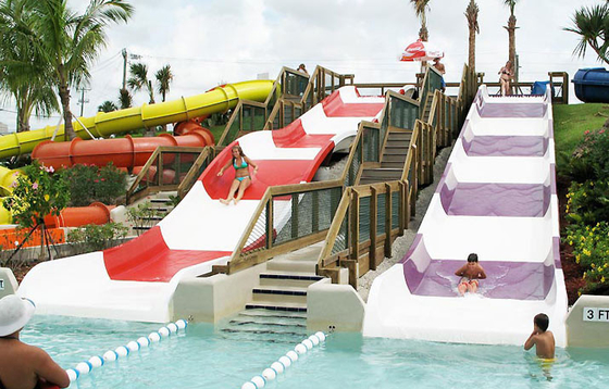 Fiberglass Kids' Water Slides , Commercial Water Slides for Resort Water Pool / Kids Water Park