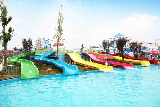 Attractive Kids' Water Slides , Aqua Play Equipment Fiberglass Pool Slide