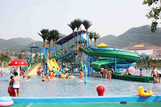 Big Water Park Playground Ashland / DSM Resin For Family Funny Game