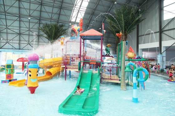 Customized Indoor / Outdoor Kids' Water Playground Water House For Family Interaction