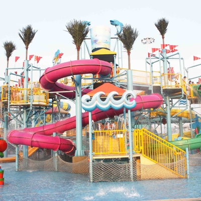 Özel Fiberglas Su Park Malzemeleri, Su Parkı için Gaint Aqua Pool Bahçesi