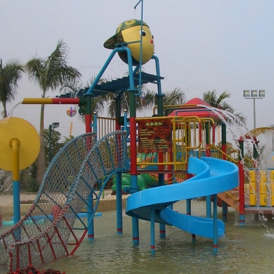 Özel Çocuk Su Bahçesi Ekipmanları, Çocuk Fun Play Su Parkı için Fiberglas Slaytları