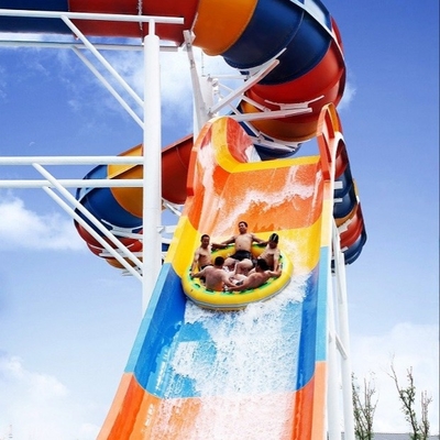 Yetişkinler İçin Yüzme Havuzu Fiberglas Su Kaydırağı Heyecan Verici Dev Aqua Park Ekipmanları