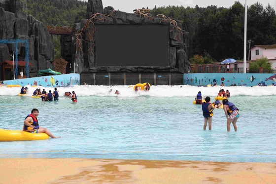 Theme Artificial Wave Pool Water Park Fiberglass Vacuum Wave Machine OEM for Aqua Park