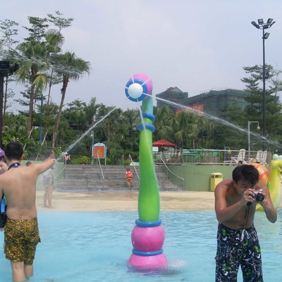 Customized Size Spray Water Park Equipment Fiberglass Shower 2000*H2500 For Family Game