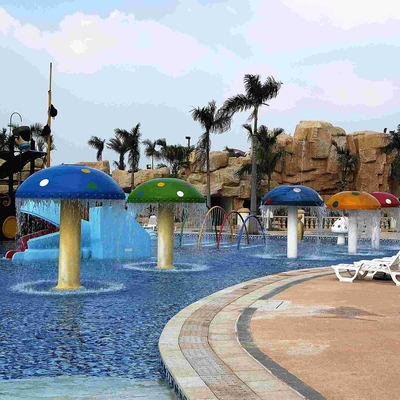 Colorful Carp Spray Park Equipment For Children / Kids in Water Park Fiberglass Equipment