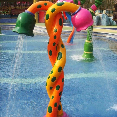 Colorful Fiberglass Spray Water Equipment For Children / Kids Customized Products