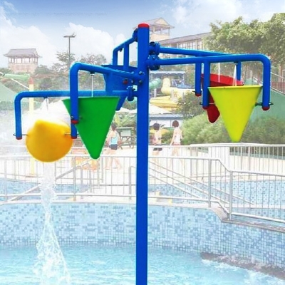 Large Fiberglass and PVC Spray Park Equipment For 3 ~ 5 persons