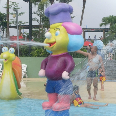 Fiberglass statue used to build waterpark , water park equipment