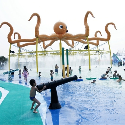 Fiberglass Aqua Park Equipment Water Spray System For Kids / Adults