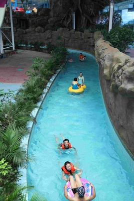 Outdoor Holiday Resorts Lazy River Water Park / Fiberglass Waterpark Equipment Customized