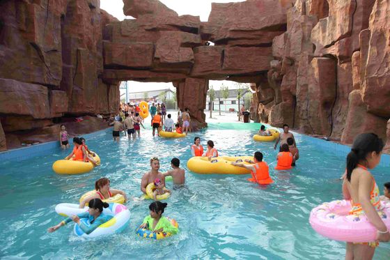 PLC Kontrollü ve Paslanmaz Çelik Filtrasyonlu Özel Fiberglas Lazy River Ekipmanları Su Parkları İçin