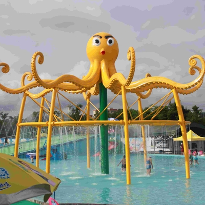 Kids / Adults Entertainment Whale Spray Park Equipment For 0.3 - 0.6m Water Depth for Water Park