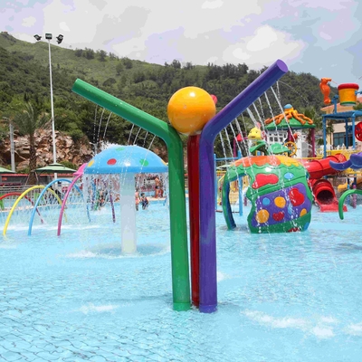 Özelleştirilmiş Püskürtme İkonu Su Rengi Sütun Aqua Play, Aqua Park Çocuk Yetişkinler İçin Ekipmanlar