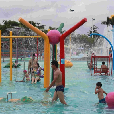 Özelleştirilmiş Püskürtme İkonu Su Rengi Sütun Aqua Play, Aqua Park Çocuk Yetişkinler İçin Ekipmanlar