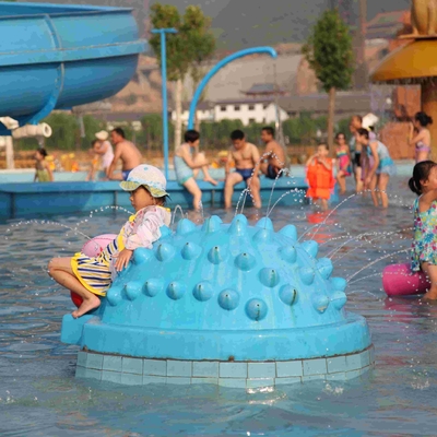 Fiberglass Water Playground Equipment Hedgehog Spray Aqua Play Fun For Kids