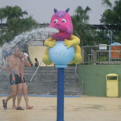 Rabbit Cartoon Aqua Play Structures, Spray Park Equipments, Water Playground Equipment
