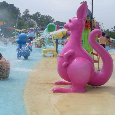 Kangaroo Water Sprayground Aqua Play, Water Playground Spray Equipment Customized