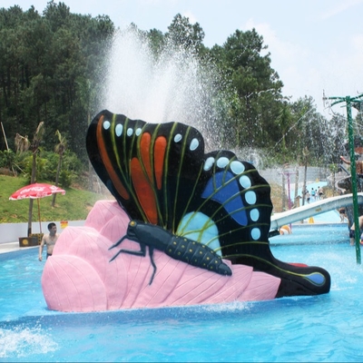 Multicolored Swimming Pool Water Slides , Kids Butterfly Outdoor Water Slides Games for Water Park