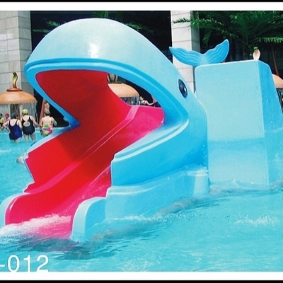 Outside Water Pool Slides Water Park Whales Cartoon Shape Kids Pool Water Slides for Kids Water Park