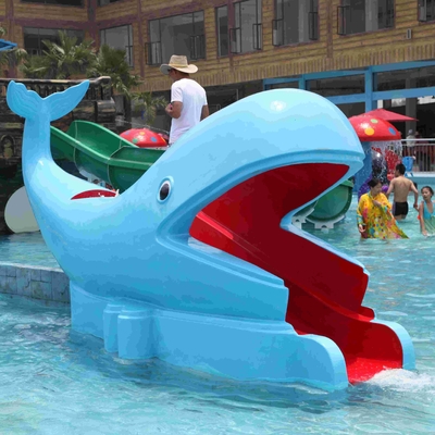 Outside Water Pool Slides Water Park Whales Cartoon Shape Kids Pool Water Slides for Kids Water Park
