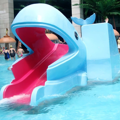Industrial small amusement raft rides , fiberglass pool slide for Kids Water Park