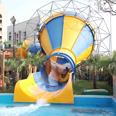 Small fiberglass water slide for parents and kids interaction water fun