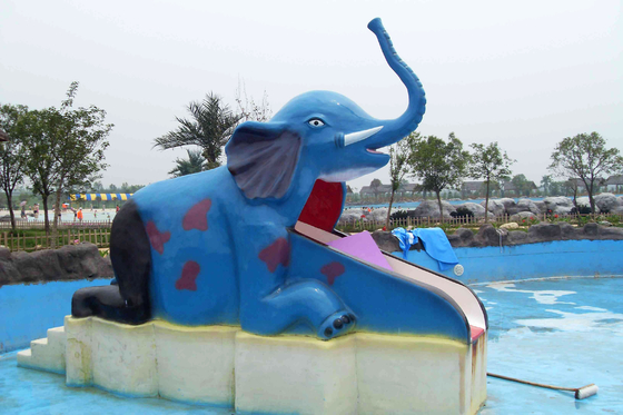 Cartoon Shaped Fiberglass Water Pool Slides for Mini Kids Water Park