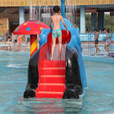 Cartoon Shaped Fiberglass Water Pool Slides for Mini Kids Water Park