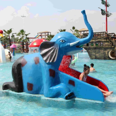 Cartoon Shaped Fiberglass Water Pool Slides for Mini Kids Water Park