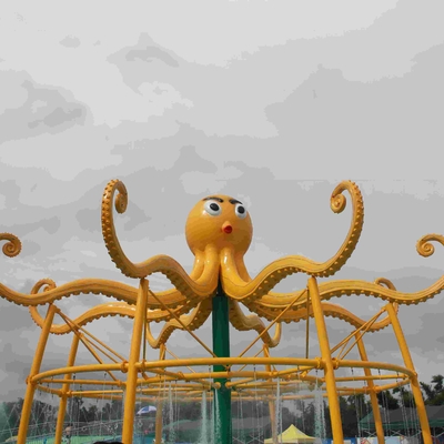 Customized 8m Height Octopus Spray  For Aqua Water Playground Equipment