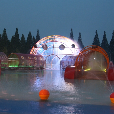 Outdoor Amusement Crab Maze Playground Equipment, Water Park Large Aqua Play