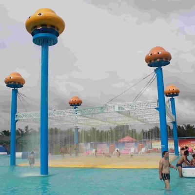 Jellyfish World Structures Outdoor Aqua Play Water Park Equipment For Family Interaction