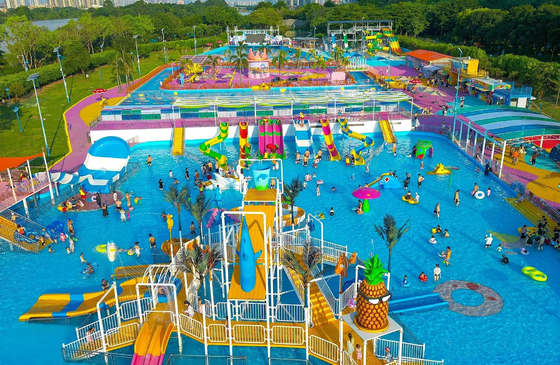 Su Parkı Fizibilite Çalışması Çocuklar İçin Aqua Oyun Alanı Su Oyunu Ekipmanları Su Sıçratma