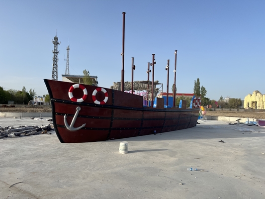 Özelleştirilmiş Fiberglas Vison Tekne Su Parkları Kaydırak Park Ekipmanları Fabrikası