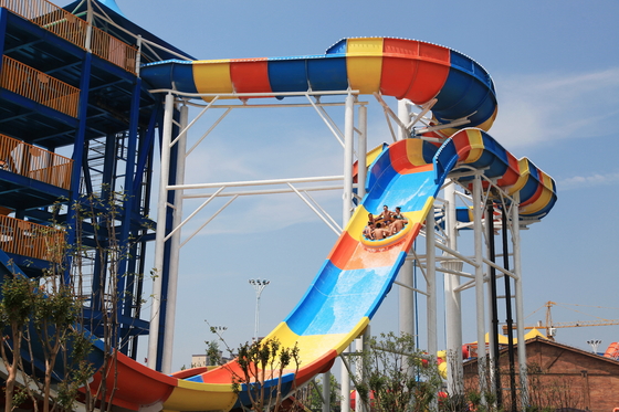 Su kaydırağı boomerang kaydırağı için tasarlanmış dayanıklı fiberglas su kaydıraklarıyla su parkınızı yükseltin