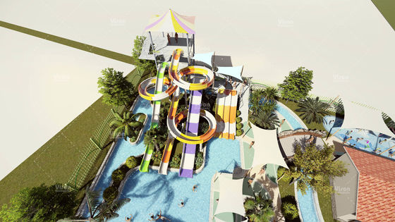 Güvenli Özel Otel Resort Su Parkı Eğlence Parkı için Konsep Tasarımı