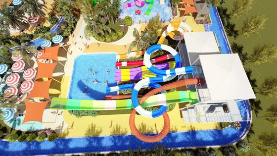 SpectraTower 6'lı Çok Nesil Kaydırak Kompleksi, 720r/saat Kapasiteli ve 42mx60m Zemin Alanlı