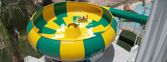 Bowl Water Slide with 13.5m Platform Height, 480-Person Capacity, and Hot-Dip Galvanized Steel Structure
