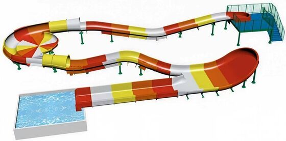 Ebeveyn-Çocuğu Uçan Ejder kaydırma - 2. kişilik raf kaydırma 1.98m düşük platform ve 240 binici / saat kapasitesi ile