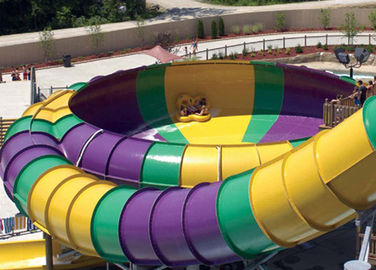 Aqua Park Fiberglass Su Kaydırağı, 19m Yükseklik Su Parkı Super Bowl Su Parkı